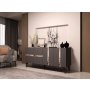 HANAH HOME Komoda Vania Anthracite Silver - slika 2
