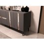 HANAH HOME Komoda Vania Anthracite Silver - slika 3
