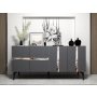 HANAH HOME Komoda Vania Anthracite Silver - slika 1