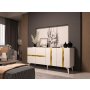HANAH HOME Komoda Vania White Gold - slika 2
