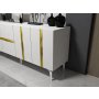 HANAH HOME Komoda Vania White Gold - slika 3