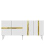 HANAH HOME Komoda Vania White Gold - slika 4