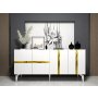 HANAH HOME Komoda Vania White Gold - slika 1