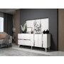 HANAH HOME Komoda Vania White Silver - slika 2