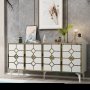 HANAH HOME Komoda Cagla White Gold - slika 2