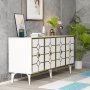 HANAH HOME Komoda Cagla White Gold - slika 3