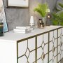 HANAH HOME Komoda Cagla White Gold - slika 4