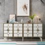 HANAH HOME Komoda Cagla White Gold - slika 1