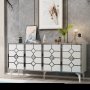 HANAH HOME Komoda Cagla White Silver - slika 2