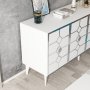 HANAH HOME Komoda Cagla White Silver - slika 5