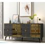 HANAH HOME Komoda Irmak Anthracite Gold - slika 2