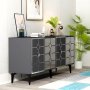 HANAH HOME Komoda Irmak Anthracite Silver - slika 3
