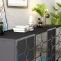 HANAH HOME Komoda Irmak Anthracite Silver - slika 4