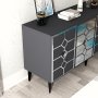 HANAH HOME Komoda Irmak Anthracite Silver - slika 5