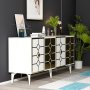 HANAH HOME Komoda Irmak White Gold - slika 3