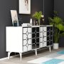 HANAH HOME Komoda Irmak White Silver - slika 3