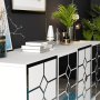 HANAH HOME Komoda Irmak White Silver - slika 4