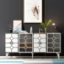 HANAH HOME Komoda Irmak White Silver - slika 1