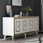 HANAH HOME Komoda Karya White Gold - slika 3