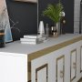HANAH HOME Komoda Karya White Gold - slika 4
