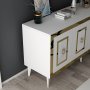 HANAH HOME Komoda Karya White Gold - slika 5