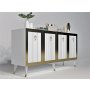 HANAH HOME Komoda Bare White Gold - slika 5