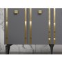 HANAH HOME Komoda Doruk Anthracite Gold - slika 3