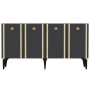 HANAH HOME Komoda Doruk Anthracite Gold - slika 4