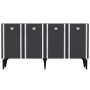 HANAH HOME Komoda Doruk Anthracite Silver - slika 4