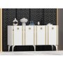 HANAH HOME Komoda Doruk White Gold - slika 2