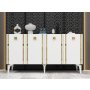 HANAH HOME Komoda Doruk White Gold - slika 1