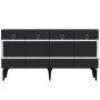 HANAH HOME Komoda Ipek Anthracite Silver - slika 4