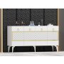 HANAH HOME Komoda Ipek White Gold - slika 2