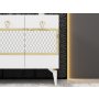 HANAH HOME Komoda Ipek White Gold - slika 3