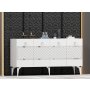 HANAH HOME Komoda Ipek White Silver - slika 2