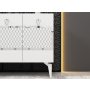 HANAH HOME Komoda Ipek White Silver - slika 3
