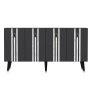 HANAH HOME Komoda Isil Anthracite Silver - slika 5