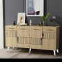 HANAH HOME Komoda Moda Sapphire Oak Silver - slika 2