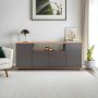 HANAH HOME Komoda Arista Anthracite Atlantic Pine - slika 2