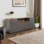 HANAH HOME Komoda Arista Anthracite Atlantic Pine - slika 1