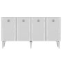 HANAH HOME Komoda Doruk White Silveer - slika 4