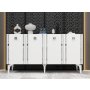 HANAH HOME Komoda Doruk White Silveer - slika 1