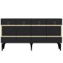 HANAH HOME Komoda Ipek Anthracite Gold - slika 4
