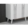 HANAH HOME Komoda Isil White Silver - slika 4