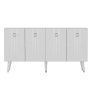 HANAH HOME Komoda Isil White Silver - slika 5