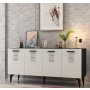 HANAH HOME Komoda Asimo Anthracite White - slika 2