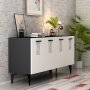 HANAH HOME Komoda Asimo Anthracite White - slika 3