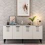 HANAH HOME Komoda Asimo Anthracite White - slika 1
