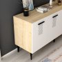 HANAH HOME Komoda Asimo Sapphire Oak White - slika 5