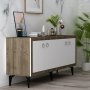 HANAH HOME Komoda Selen Walnut White - slika 2